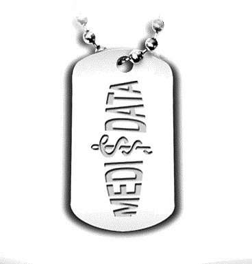 MEDI DATA Medical Alert 55cm Chain Necklace Stainless Steel + FREE ENGRAVING