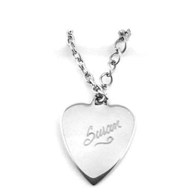 Classic Heart Necklace | Free Engraving