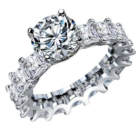 Extravagant! Big & Bold Solitaire Eternity 8.63ct Cr.Diamond Engagement Ring - Size 7.25 / O+