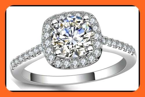MAGNIFICENT! 1.60ct Cr.Diamond Sparkling Halo Engagement Ring - Size 10/U/20.0mm