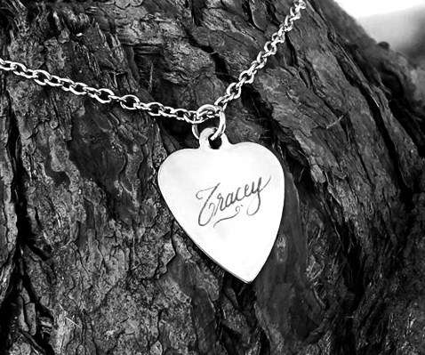 Personalized Heart Name Necklace + FREE ENGRAVING - 8 Options