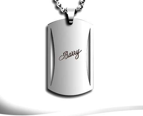 Fathers Day - Personalised Stainless Steel Chains - 4 Options