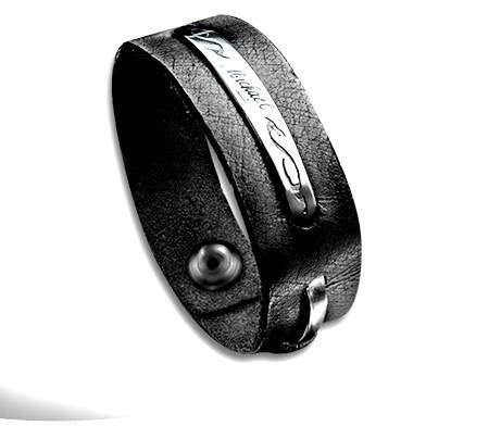 Fathers Day - Personalised Genuine Leather Bracelets - 3 Options