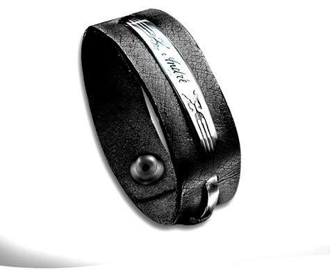 Fathers Day - Personalised Genuine Leather Bracelets - 3 Options