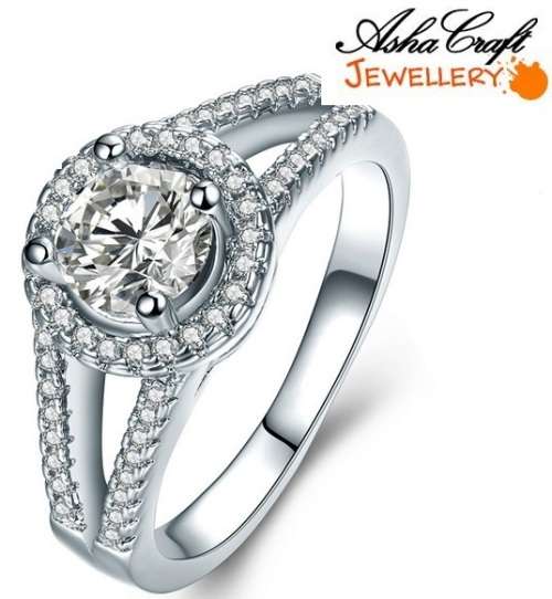 GORGEOUS! - 1.45ct Cr.Diamond Round Halo Pave Engagement Ring. Size 6/M/16.3mm