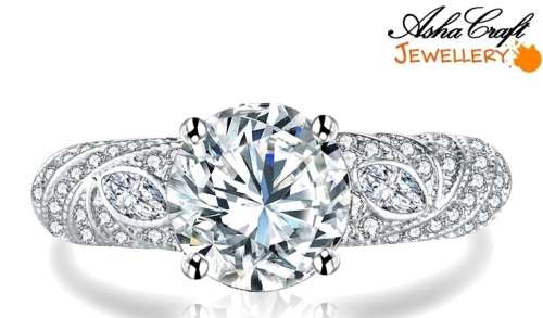 EXQUISITE DETAIL - 2.72ct Cr.Diamond Designer Solitaire Engagement Ring. Size 8/Q
