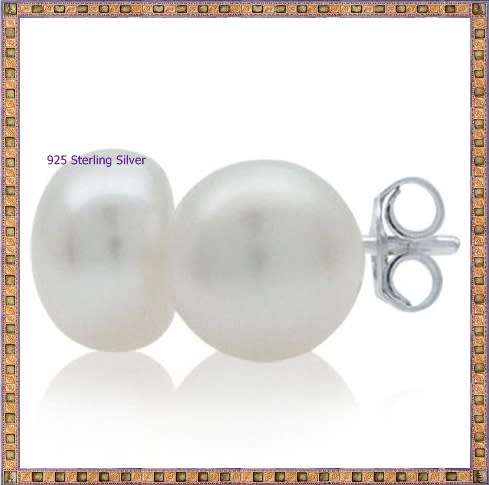WAS R150 - NOW R74 | EARRINGS Freashwater Pearl Ivory White Solid 925 Sterling Silver