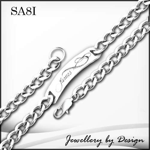Men's Infinity ID Name Bracelet | Free Engraving