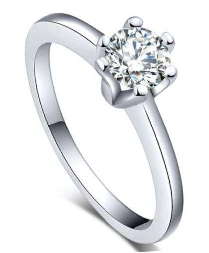 GORGEOUS 0.50CT CR.DIAMOND SOLITAIRE ENGAGEMET RING - Size 5.5/L/16.2mm