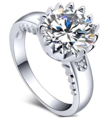 ASHA CRAFT JEWELLERY. 3.00CT CR.DIAMOND SOLITAIRE LADIES RING - Sizes 7-10 / O-U