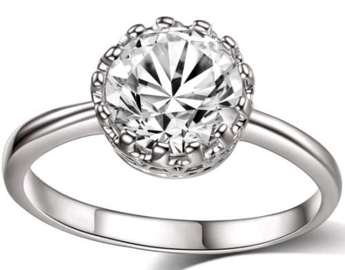 ASHA CRAFT JEWELLERY. 2.00CT CR.DIAMOND SOLITAIRE ENGAGEMENT RING - Sizes 7-9 / O-S