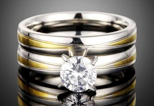 Solitaire Wedding Ring Set | Size 6/M