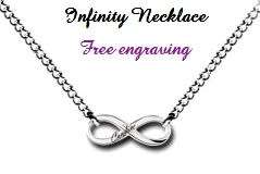 Personalised Infinity Name Necklace | FREE ENGRAVING
