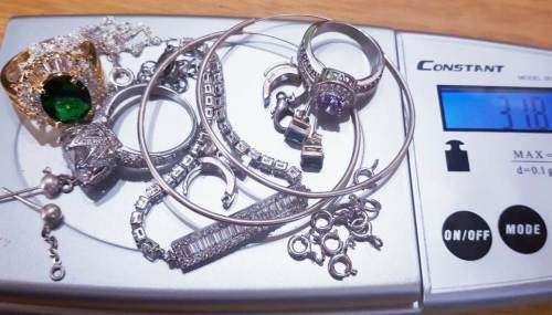 JOB LOT: Scrap Jewellery. 925 Sterling Silver, Silver filled, Gold plated. 31.8gram