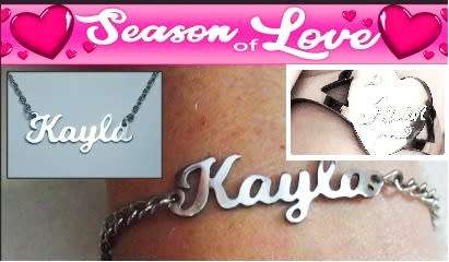 Personalised Name Necklace, Bracelet, Ring Set | Free Engraving
