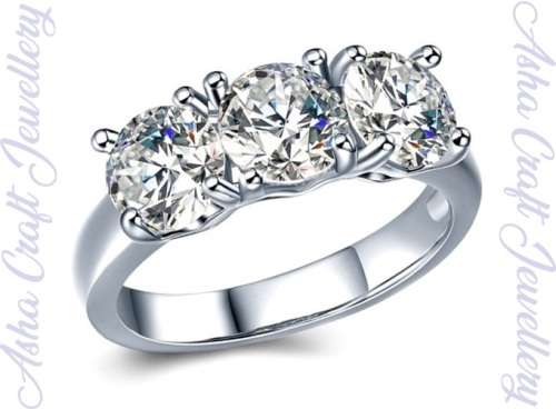 Sparkling Cr.Diamond Engagement Ring. Size 8 / P+ / 18.1mm