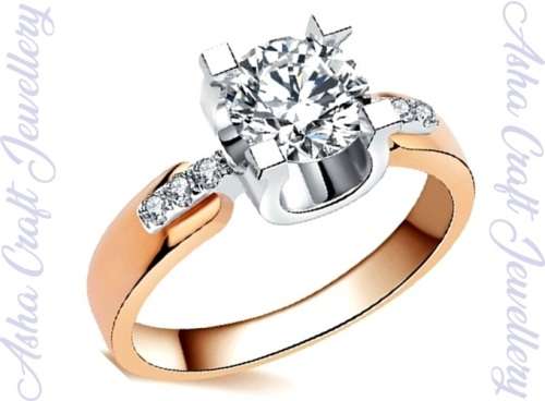 Sparkling Cr.Diamond Engagement Ring. Size 8 / P+ / 18.1mm
