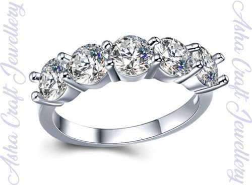 Sparkling Cr.Diamond Engagement Ring. Size 5 / J+ / 15.7mm