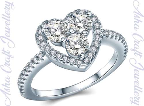 Sparkling Cr.Diamond Engagement Ring. Size 7 / N+ / 17.3mm