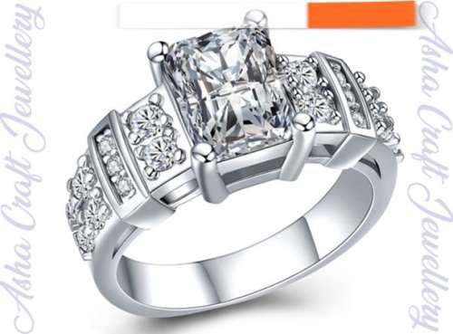 IN STOCK NOW: Sparkling Cr.Diamond Engagement Ring. Size 11 / V+ / 20.6mm