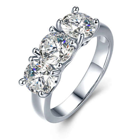 BRAND NEW! Super Sparkling Cr.Diamond Engagement Ring. Various Sizes