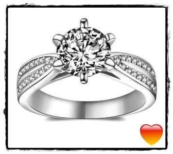 IN STOCK NOW! 2.00ct Cr.Diamond Engagement Ring, Double Row Design. Size 7 / N½
