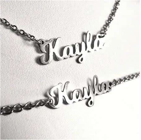 Personalised Name Necklace, Bracelet, Ring Set | Free Engraving