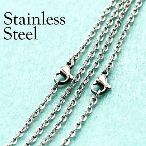 2mm 316L Steel Necklace Cable Chain 55cm length