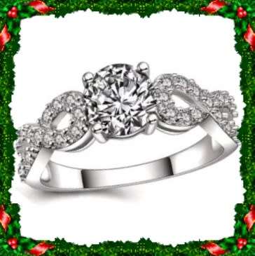 Free shipping over R500! 2.30ct Cr.Diamond Engagement Ring, Infinity. Size 9 / S