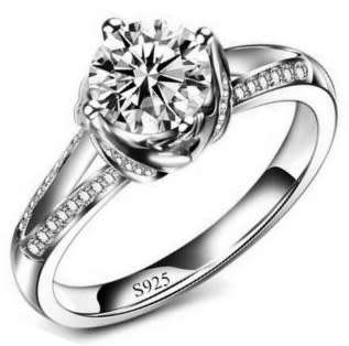GORGEOUS! 1.77ct Cr.Diamond Engagement Ring, Pave Prong. Size 7|O