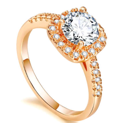 Sparkling Elegance 1.30ct Cr.Diamond Halo Engagement Ring. Size 10|T-U