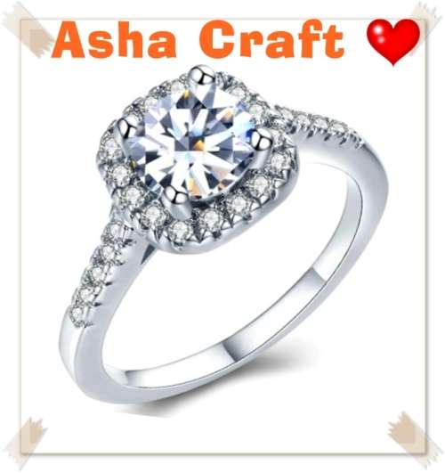 GORGEOUS!! 1.30ct Cr.Diamond Halo Engagement Ring. Size 6|M