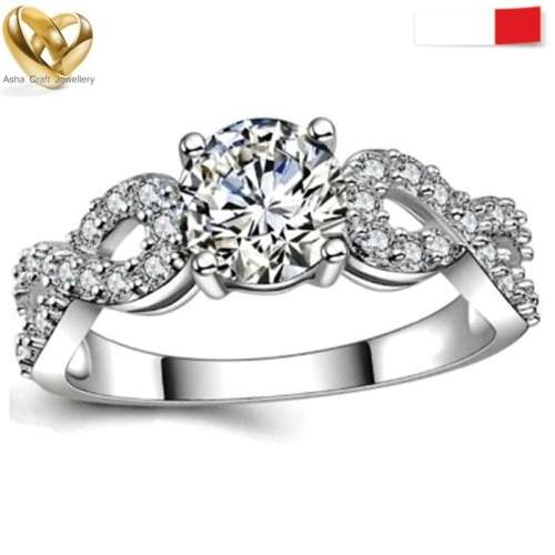 2.30ct Cr.Diamond Infinity Aurora Engagement Ring. Size 9 | R- | 19mm