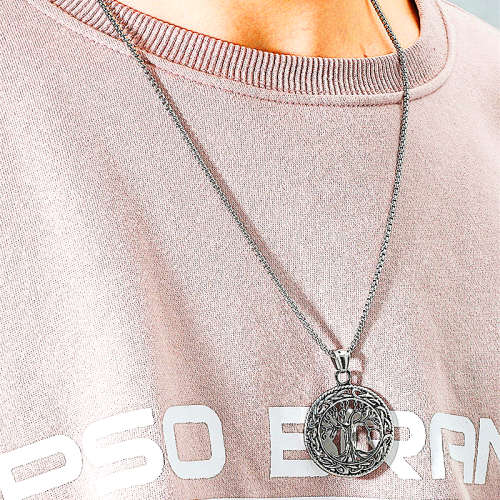 TREE OF LIFE Celtic Knot Titanium Necklace 60cm chain included