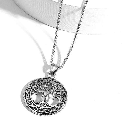 TREE OF LIFE Celtic Knot Titanium Necklace 60cm chain included