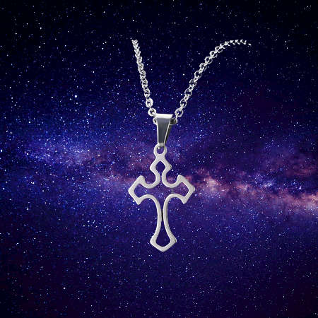 TITANIUM CROSS NECKLACE