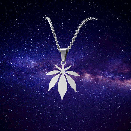 TITANIUM WEED CANNABIS NECKLACE