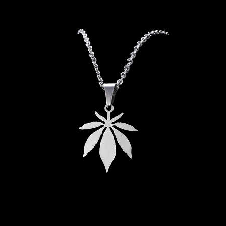 TITANIUM WEED CANNABIS NECKLACE