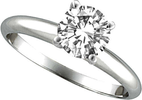 ASHA CRAFT - 0.80ct Diamond White CZ Solitaire in Genuine 925 Sterling Silver. Size 6 / M