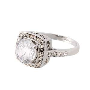 ASHA CRAFT -  Enchanting 3.11ct Swarovski Crystal Engagement Ring. Size 5 / K