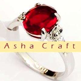 Gorgeous 2.50ct Swarovski Red Ruby Crystal Ring. Size 9.5 / T / 19.5mm