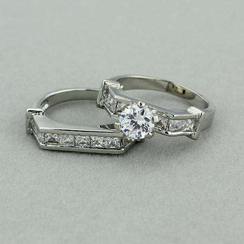 ACJ ENGAGEMENT and WEDDING RING SET - Size 7 / O