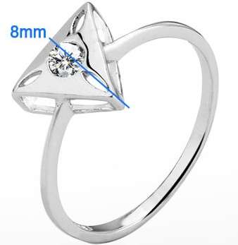 R25 POSTAGE!!! Sparkling White CZ 925 Sterling Silver Ring - Size 7 / O