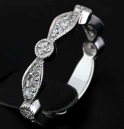 ACJ - Brilliant White CZ 14kt Gold-filled Engagement Ring - Size 8 / Q