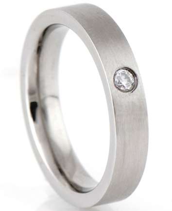 SOLID 316L Stainless Steel Mens Ring - Size 9 / S