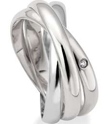 ON SALE!!! Exquisite CZ Eternity 316L SS Russian Rings - Size 7 / O