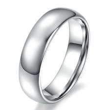 SOLID 316L Stainless Steel Wedding Band 5mm wide - Size 11 / W