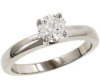 4-Prong 1.24ct Solitaire CZ 925 Sterling Silver Ring. Size 8 / Q