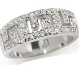 Fascinating 0.37ct Sim Diamond 925 SOLID Sterling Silver Ring. Size 5 / K / 16mm