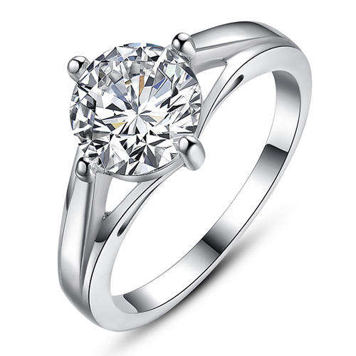 Exquisite 2.11ct Sim Diamond Solitaire Engagement Ring. Size 7 / O / 17.3mm